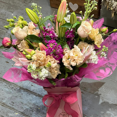 Hello - Say hello in style with this fabulous hand tied. Why not take the opportunity to be spontaneous and surprise them today with a stunning flower delivery by their local florist.