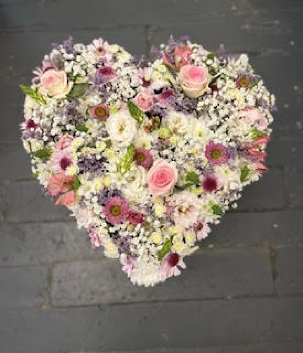 Pink and white posy pad