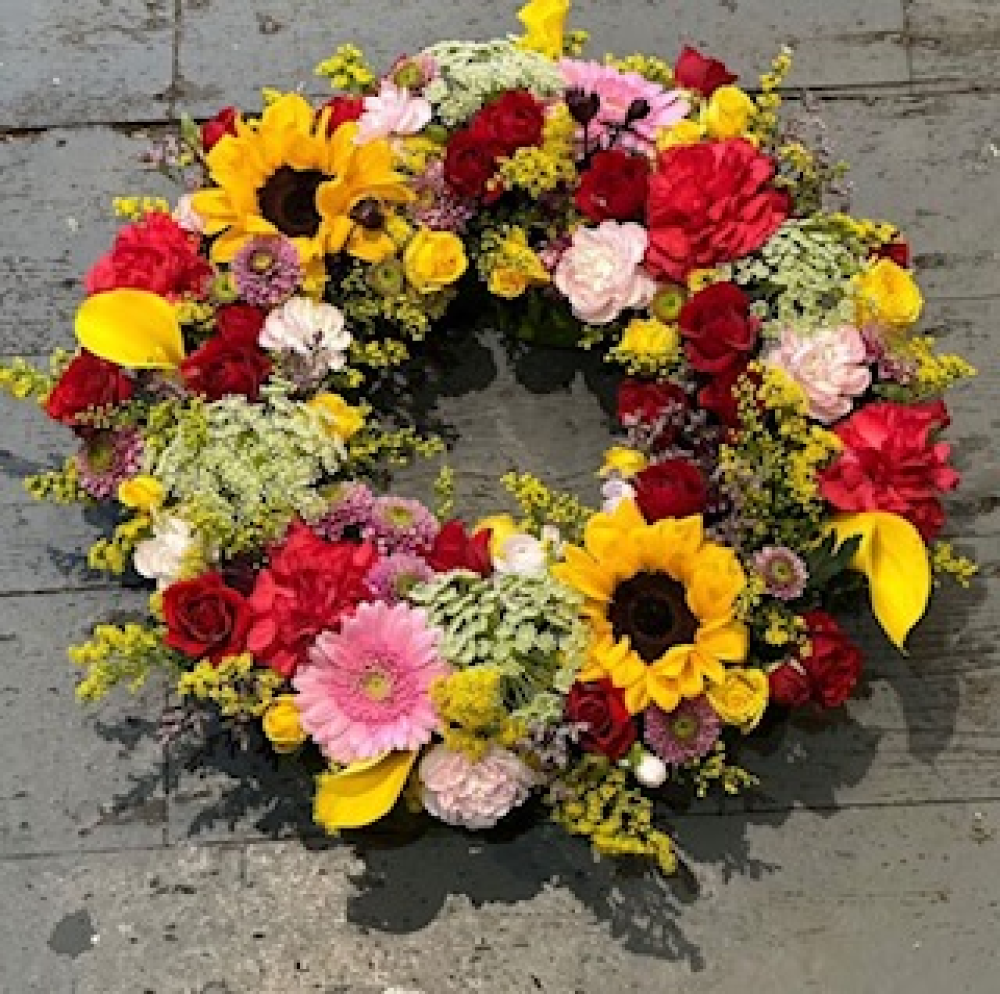 Sunflower dream wreath
