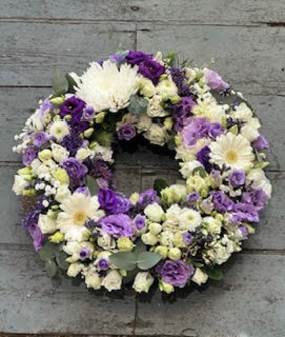 Purple wreath sweet dreams
